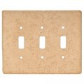 Stoniquea Simulated Stone Switch Plate Triple Noce 