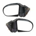 Oldsmobile Bravada 1998 99 00 01 02 03 2004 Door Mirror Driver And Passenger Side Pair Manual Black 6 X 7in Glass Below Eyeline 