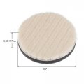 Uxcell 3 Wool Felt Sponge Polishing Pad Hook And Loop Buffing Wheel Coarse For Orbital Polisher Buffer 4 Pcs