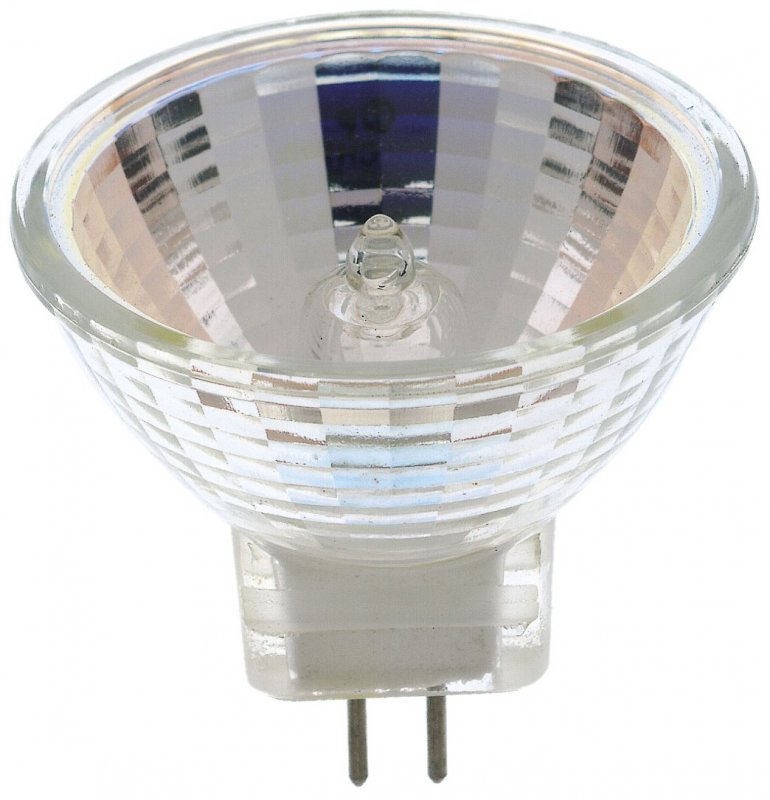 Satco S4628 5 Watt Mr11 Halogen Gz4 Base 6 Volt Clear Nfl 30 Beam Pattern Light Bulb With Lens