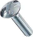 Zinc Plated Steel Carriage Bolt Oval Head 3 8-16 2 5 In Length Pack Of 50 