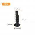 Uxcell 10 X 1 Sheet Metal Screws 100pcs Black Oxide 410 Stainless Steel Flat Head Phillips Drive Self Drilling