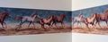 Wallpaper Border Running Wild Horses Bluea