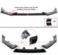 V1 Jdm 3pc Style Painted Two-toned Modern Steel Metallic Gloss Black Front Bumper Lip Splitter Kit Compatible For 2021 2022