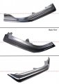 V1 Jdm 3pc Style Painted Two-toned Modern Steel Metallic Gloss Black Front Bumper Lip Splitter Kit Compatible For 2021 2022