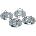 Set Of 4 4-1 8 In D-ring Rust Free 800 Lbs Load Wall Or Floor Surface Mounted Rope Rings Tie Down Secure Straps Transporters 