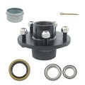 5 On In Trailer Hub Kit For 3500 Lbs Axle With L68149 L68111 And L44649 L44610 Bearings Dust Cap Lug Nuts