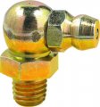 Lumax Lx-3305-10 Gold Silver 6mm X 1mm Taper Metric Thread 90 Degree 0 75 Long Grease Fitting Pack Of 10 