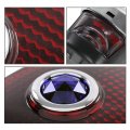 G-plus Truck Red Polycarbonate Lens W Blue Jewel Rear Tail Lamps Black Housing Chrome Rim Right Pair Compatible With Chevy Bk