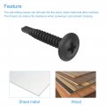 Uxcell Phillips Head Self Tapping Screws 8 X 1 Carbon Steel Drilling Sheet Metal Screw Black 100pcs