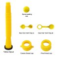 Flexible Spout With Rubber Gasket Coarse Thread 1 75 Inch Cap Fine Screw In Nozzle 2x Gaskets For Vent Caps