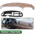 G-plus Dash Bezel Dashboard Cover Set W Clips Compatible With 1998-2002 Dodge Ram 1500 2500 3500 Beige