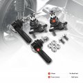 A-premium Set Of 4 Front Lower Ball Joint Outer Tie Rod End Compatible With Chevrolet Prizm 1998-2002 Geo 1996-1997