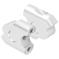 Motorcycle Handlebar Risers 22mm Universal Handle Bar Riser Clamp Back Move Mount Adapter Electroplating