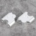 Motorcycle Handlebar Risers 22mm Universal Handle Bar Riser Clamp Back Move Mount Adapter Electroplating