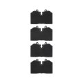 Rear Disc Brake Pads For Ferrari F355 Berlinetta 1994 1995 1996 Set Of 4 Electronic Pad Wear Sensor Type 4000 Hybridynamic 