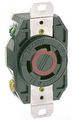 Leviton 2730 30 Amp 480 Volt- 3py Flush Mounting Locking Receptacle Industrial Grade Grounding V-0-max Black 