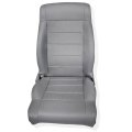 Gray Front Driver Side Bottom And Top Lean Back Cloth Seat Cover Replacement For 2007-2012 