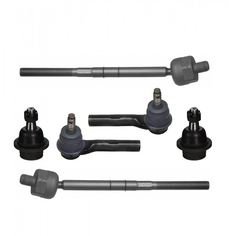 Partsw 6 Piece Suspension Kit Lower Ball Joint Inner Outer Tie Rod Ends