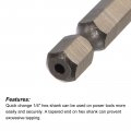 Uxcell Combination Drill And Tap Bit 1 4 Hex Shank M8 X 25 Metric Titanium Coated High Speed Steel 6542 Spiral Flute Drilling