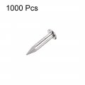 Uxcell Small Tiny Hardware Nails Carbon Steel 1 7x9mm Dxl For Diy Decorative Wooden Boxes Accessories Silver Tone 1000pcs