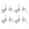 Cabinet Tumbler Cam Lock 13 16 Cylinder Length With No 0 Fits Up To 1 2 Thickness Panel Keyed Alike Zinc Alloy Secure File 