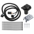 X Autohaux 7-pin 84 25 Inch Length Trailer Wiring Harness Extension Truck Bed For 5th Wheel Gooseneck Trailers Chevy Ramd For