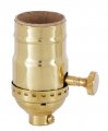 B P Lampa Brass Turn Knob Socket Polished And Lacquered Finish On Off Function No Uno Thread 