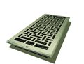 Decor Grates Ajl614w-nkl Oriental Wall Register 6-inch By 14-inch Nickel 