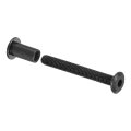 10 Sets Screw Post Male M6x50mm Carbon Steel Rivets Female M6x15mm Hex Drive Binding Screws Belt Buckle Bolts Leather Fastener 