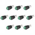 10pcs Cat5 To Cctv Bnc Female Jack Connector Screw Terminal Adapter 