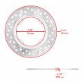 Caltric Rear Brake Disc Rotor With Pad And Bolts Compatible Honda Xr650l 1993-2020