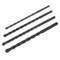 Masonry Drill Bit Carbide Tip Spiral Rotary Tool 6 8 10 12mm Cutting Dia Black 
