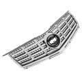 Front Bumper Grille For 2013-2016 Cadillac Srx Replacement 22738992 Plastic Chrome Silvery Black