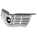 Front Bumper Grille For 2013-2016 Cadillac Srx Replacement 22738992 Plastic Chrome Silvery Black