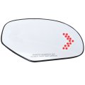 Best In Auto Passenger Ps Right Rh Red Light Led Turn Signal Heated Mirror Side Glass For Truck 