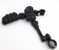 Smt Motorcycle Black Long Angled Adjustable Dually Highway P-clamps Large Footpeg Footrest For V-star Roadstar Suzuki Boulevard