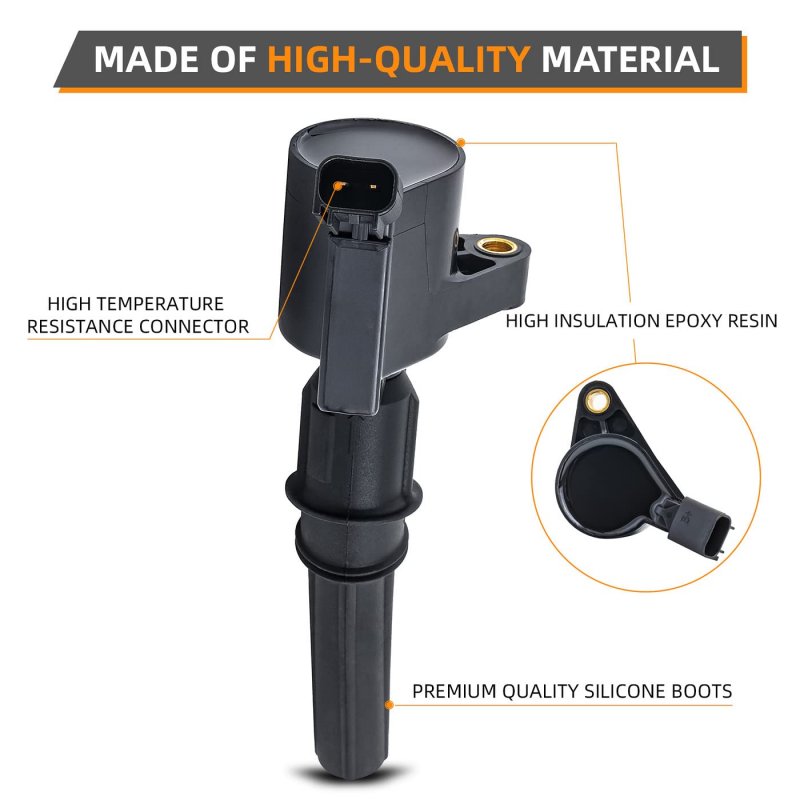 Deal 8pcs Ignition Coil Pack Double Iridium Spark Plugs Fit E-van Super Duty Crown Victoria Town Car Grand Marquis Expedition
