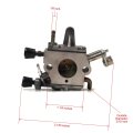 The Rop Shop Carburetor With Gaskets For Stihl Fs400 Fs450 Fs480 Clearing Saw