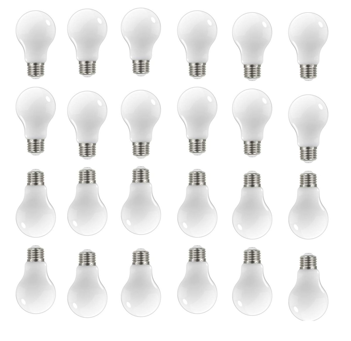 Satco 24 Pack Dimmable Led Filament Lamps S12419 High Lumens 8 2 Watt A19 Soft White Medium Base 2700k 90 Cri 120 Volt For Use