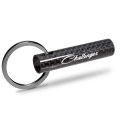 Dodge Challenger Classic Black Real Carbon Fiber Custom Designed Tube Style Key Chain