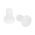 20pcs M4x6mm Threaded Nylon Phillips Cross Pan Head Machine Screws Bolts White 