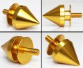Cuztom Tuning Gold Jdm Spiked Spike Bumper Quick Release Fastener Car Trunk Fender Hatch Lids Kit 