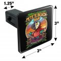 Pete S Beach Bar Tropical Paradise Vacation Tow Trailer Hitch Cover Plug Insert