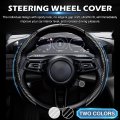 Cartist Steering Wheel Cover 2 Setsbon Fiber Car For Men Women Anti-slip Comfortable Grip Durable Universal Fit 99 Car Black