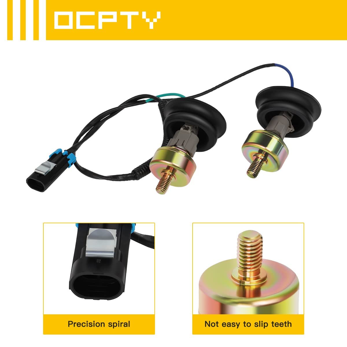 2 Pcs Knock Sensors With Harness Kit 12575869 12601822 Fit For Cadillac Cts Escalade Esv Ext Chevy Camaro Corvette Express 1500