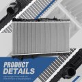 Auto Dynasty Radiator For 2006-2010 Entourage Sedona Dpi 2898 Factory Style 1-row Cooling Aluminum Core