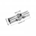 Uxcell 10pcs Structural Pipe Connector 180 Degree Metal Joint Chain Link Fence Clamp 3 Way Cross Stainless Steel Corner Fitting