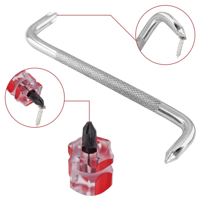 Ldexin 7 In 1 Magnetic Screwdriver Set Z-type Double Head Offset With Phillips Flat