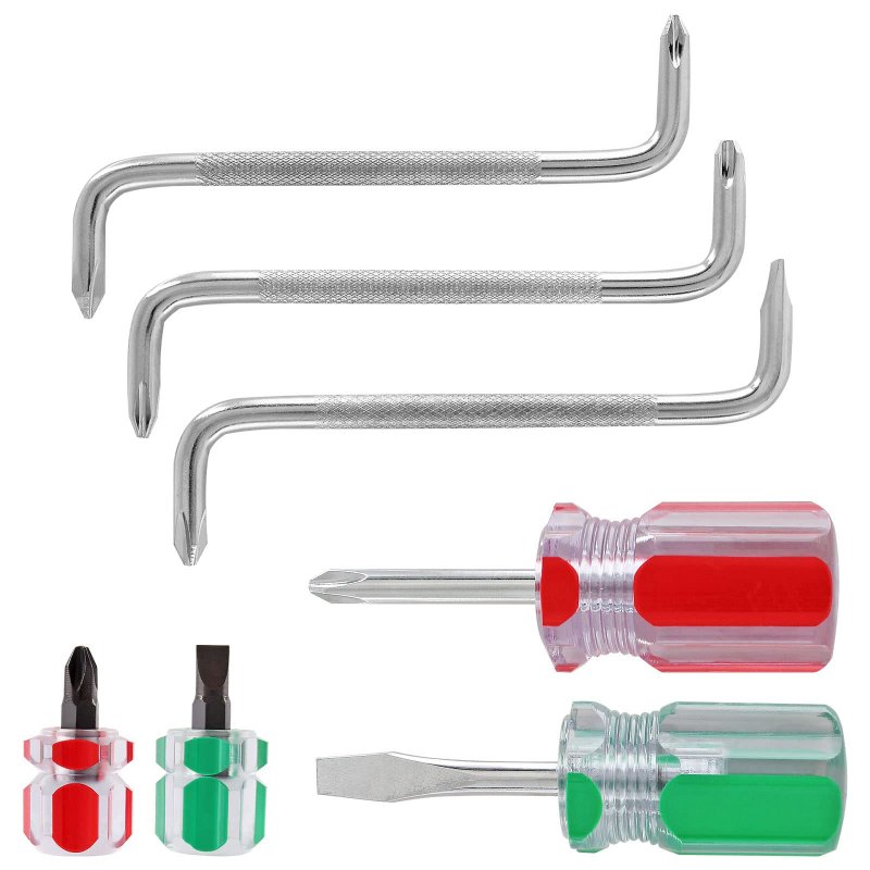 Ldexin 7 In 1 Magnetic Screwdriver Set Z-type Double Head Offset With Phillips Flat